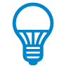 led light bulb icon