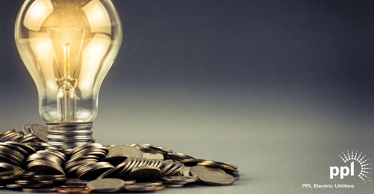 lightbulb with coins