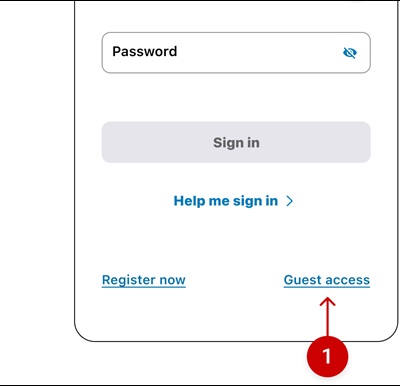 guest access screenshot