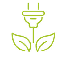 plug and leaf icon