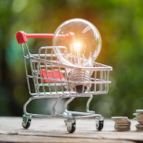 light bulb in a shopping cart