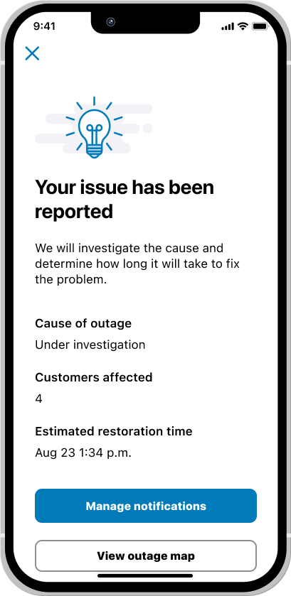 report an issue screenshot