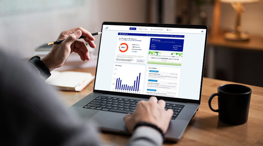 computer screen showing the PPL energy analyzer