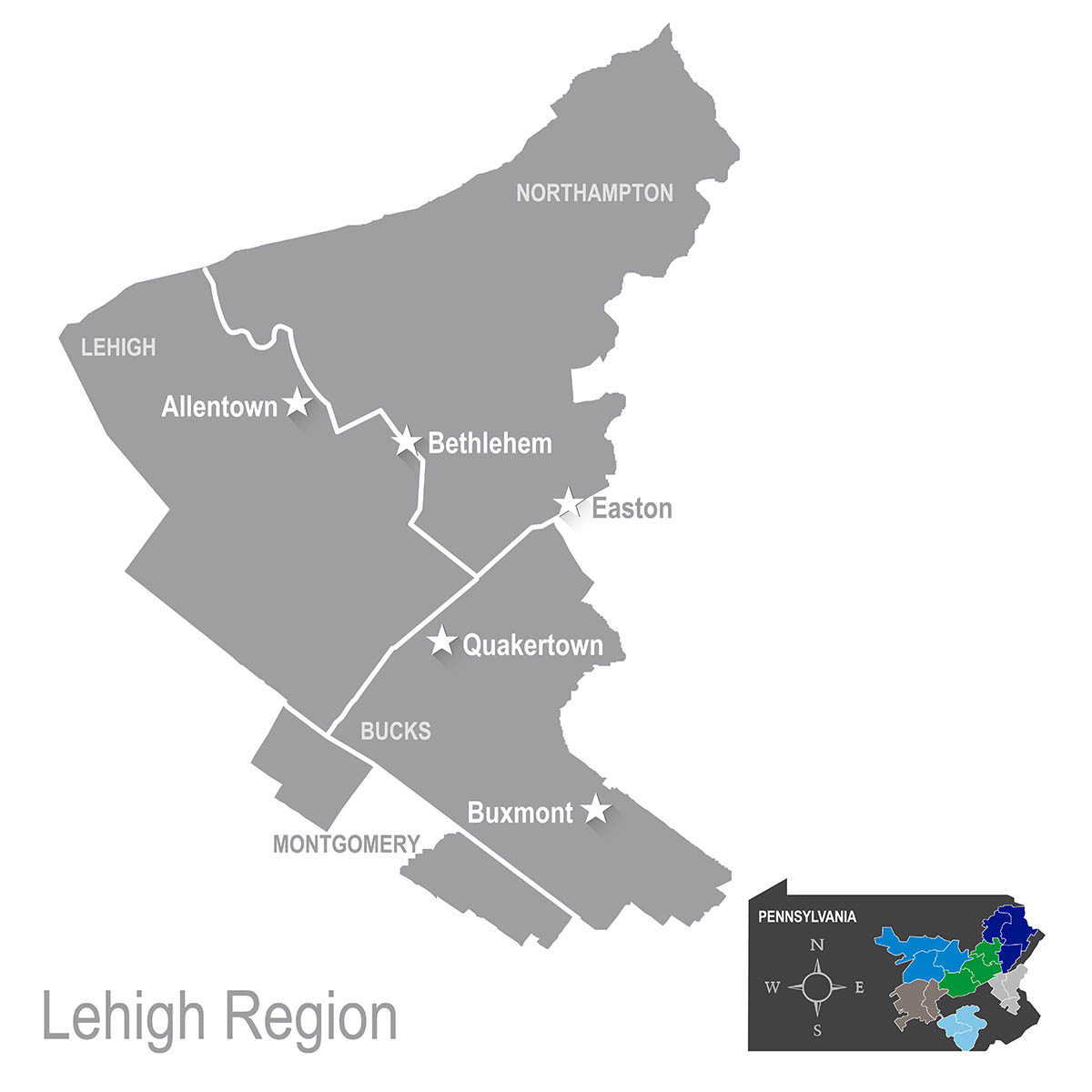 PPL Electric Utilities Lehigh Region Territory Map