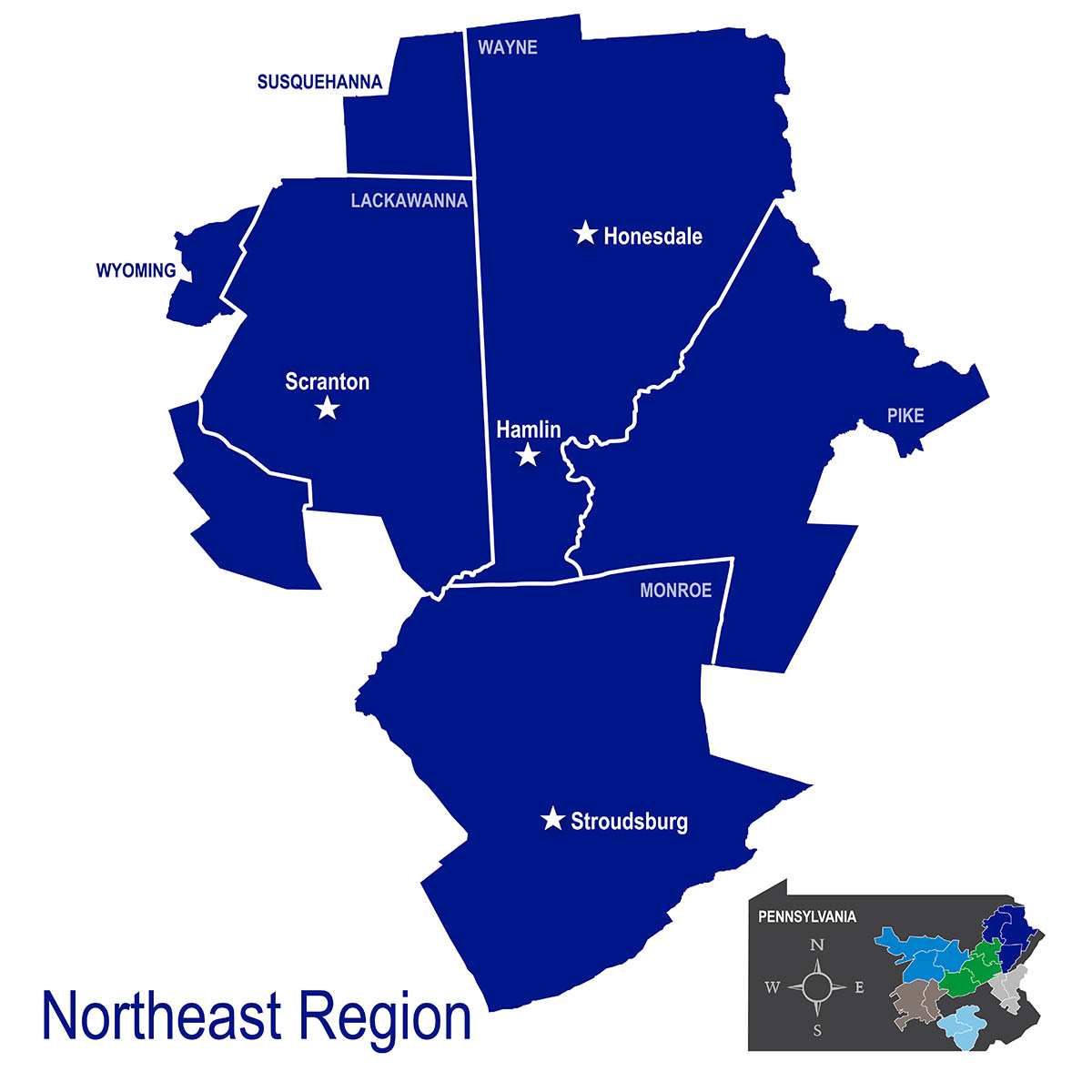 PPL Electric Utilities Northeast Region Territory Map