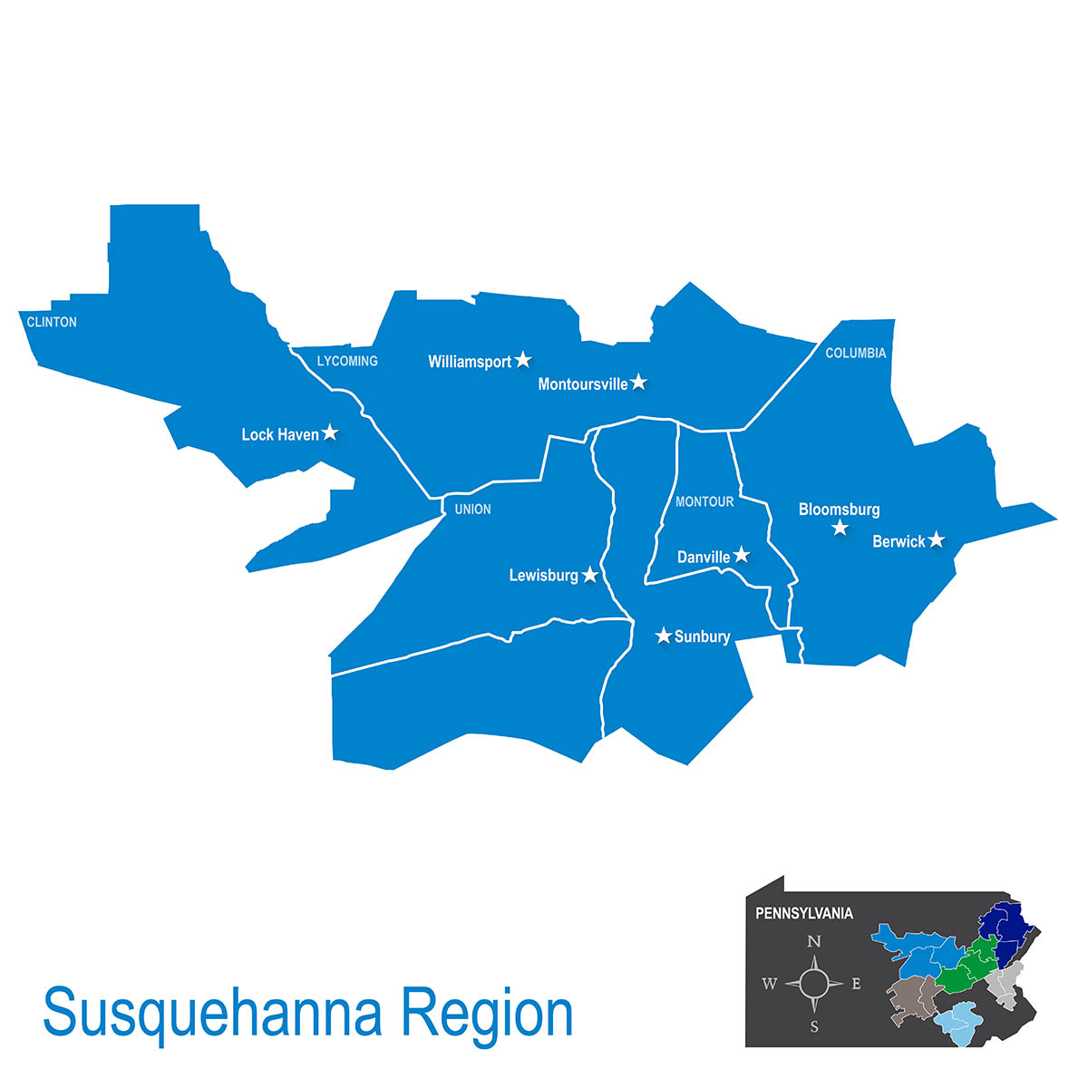 PPL Electric Utilities Susquehanna Region Territory Map